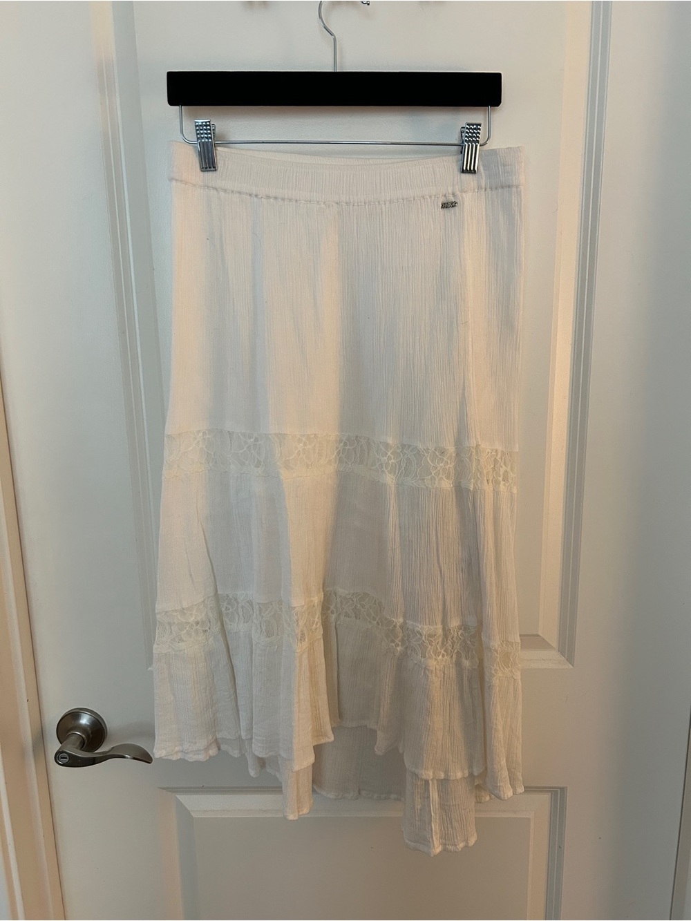 Roxy Tiered Lace A-Line Skirt